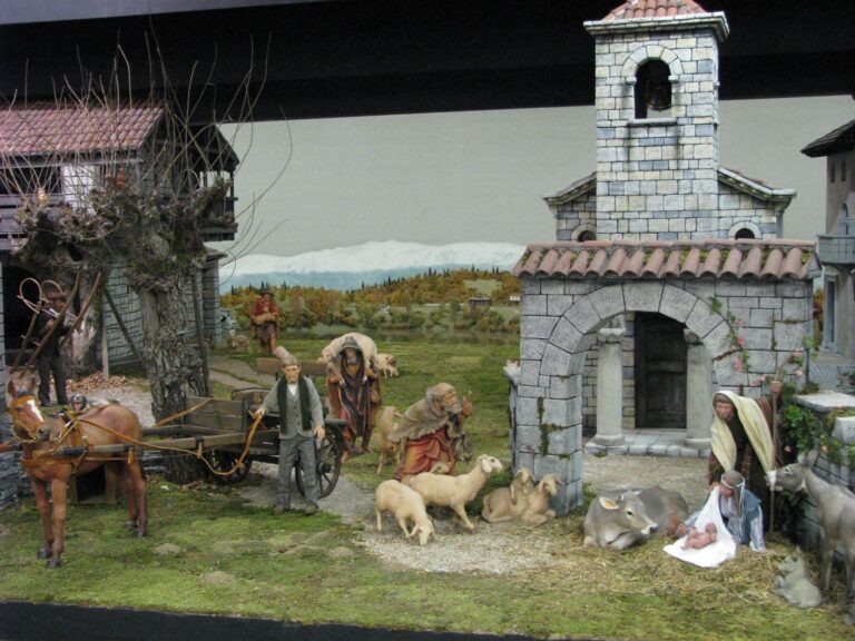 Presepio dei Frati, Natale 2006: Il borgo di pietra ai piedi dei monti, foto 3