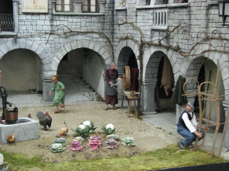 Presepio dei Frati, Natale 2006: Il borgo di pietra ai piedi dei monti, foto 4