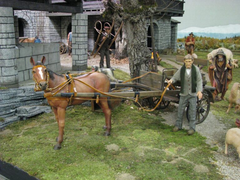Presepio dei Frati, Natale 2006: Il borgo di pietra ai piedi dei monti, foto 5
