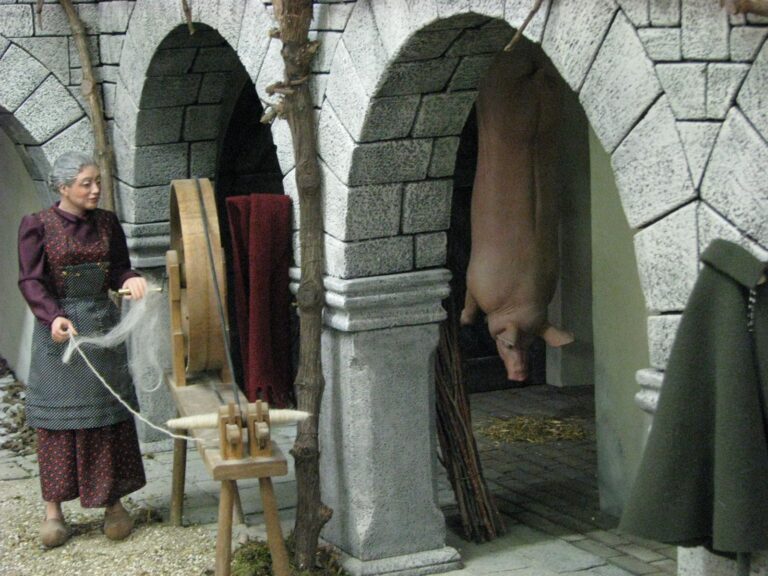 Presepio dei Frati, Natale 2006: Il borgo di pietra ai piedi dei monti, foto 17